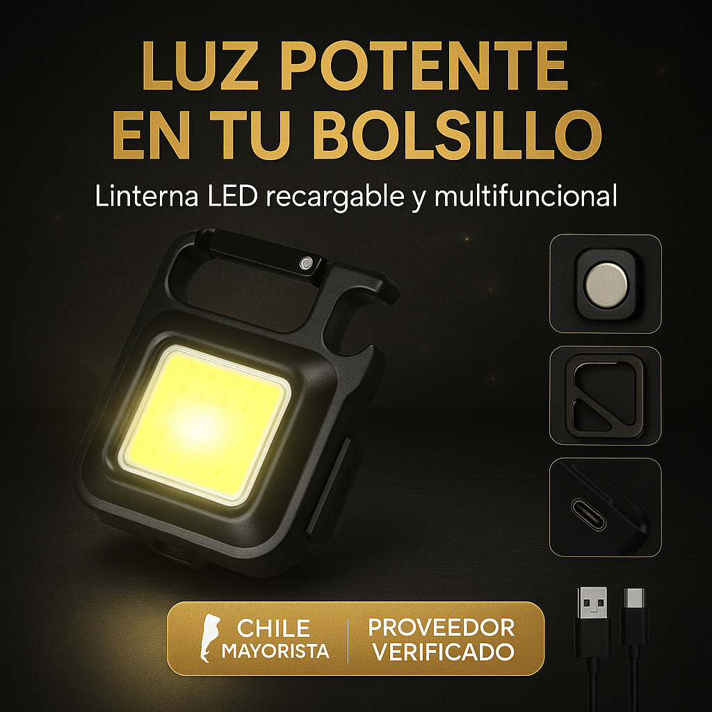 LINTERNA MINI LLAVERO X3🔦🌟